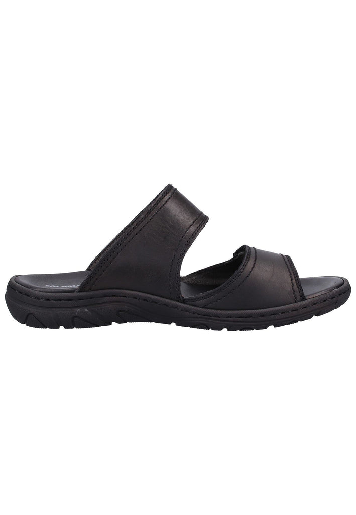 Salamander Pantoletten Leder Schwarz - surf4shoes