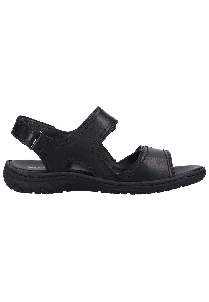 Salamander Sandalen Leder Schwarz - surf4shoes