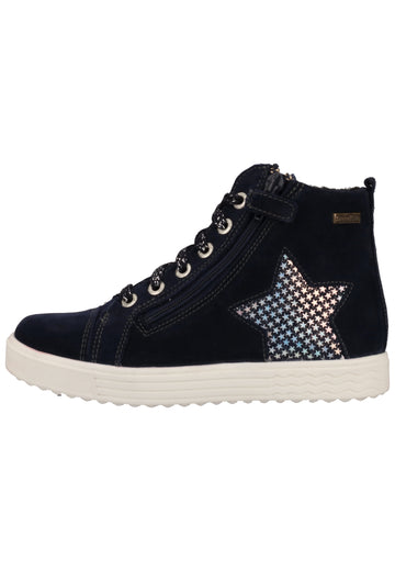 Lurchi Sneaker Veloursleder Blau Warmfutter - surf4shoes