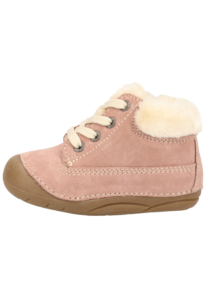 Lurchi Halbschuhe Veloursleder Old Rose Warmfutter - surf4shoes