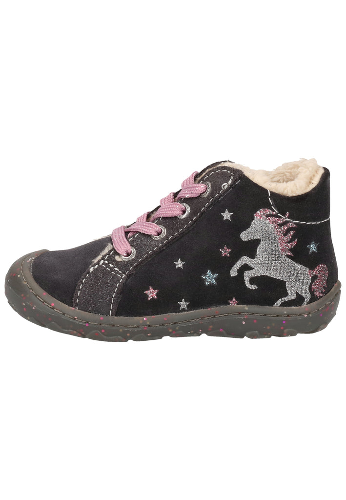 Lurchi Halbschuhe Veloursleder Grau Warmfutter - surf4shoes