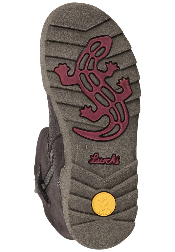 Lurchi Stiefel Veloursleder Grau Warmfutter - surf4shoes