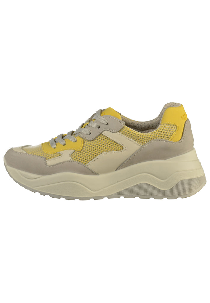 IGI&CO Sneaker Nubukleder Grau/Gelb - surf4shoes