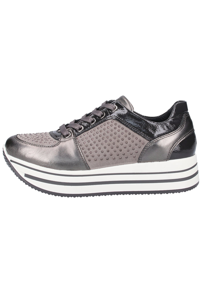 IGI&CO Sneaker Leder Grau/Silber - surf4shoes