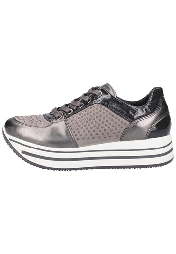 IGI&CO Sneaker Leder Grau/Silber - surf4shoes