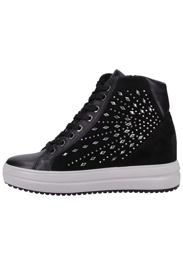 IGI&CO Sneaker Leder Schwarz - surf4shoes