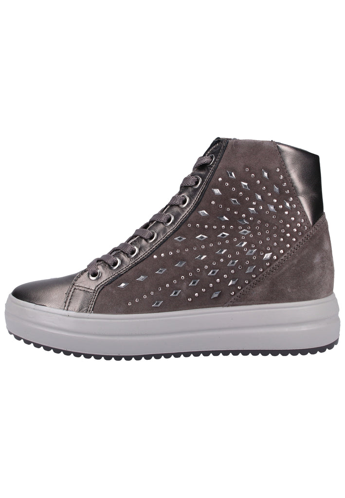 IGI&CO Sneaker Leder Grau/Silber - surf4shoes
