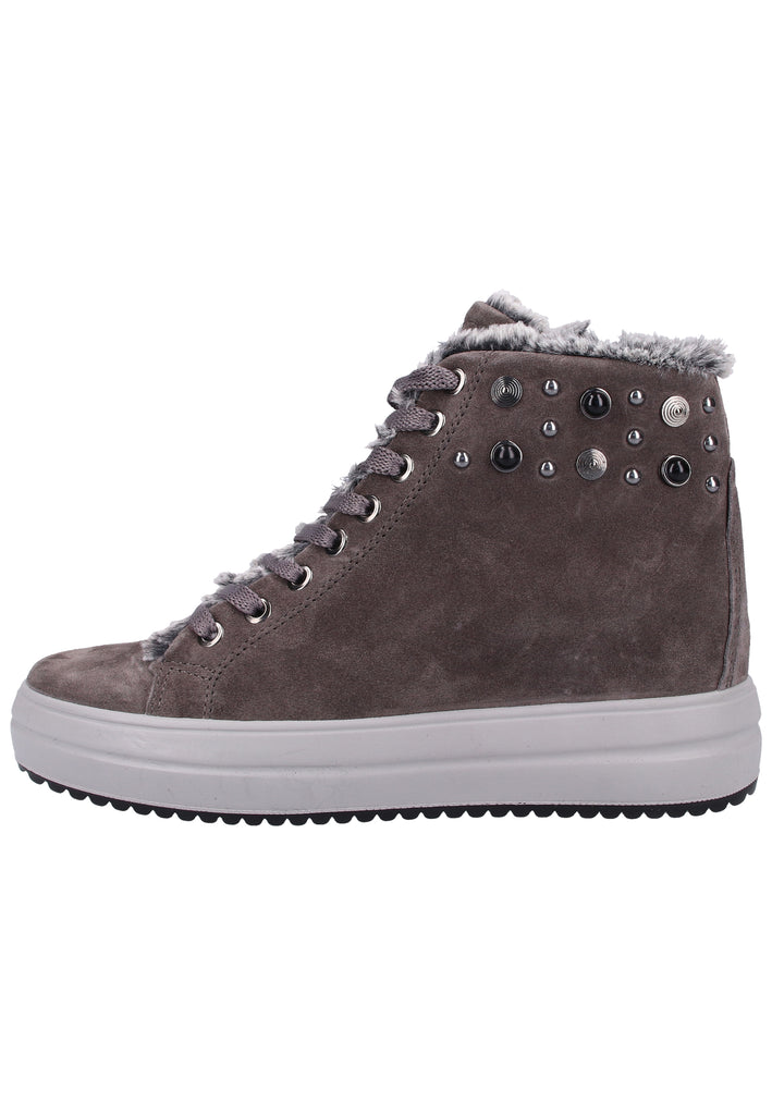 IGI&CO Sneaker Leder Grau/Silber - surf4shoes