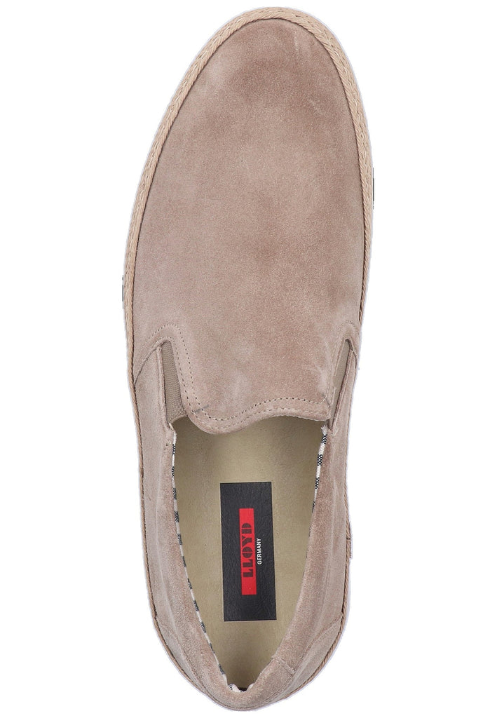 Lloyd Slipper Veloursleder Beige - surf4shoes