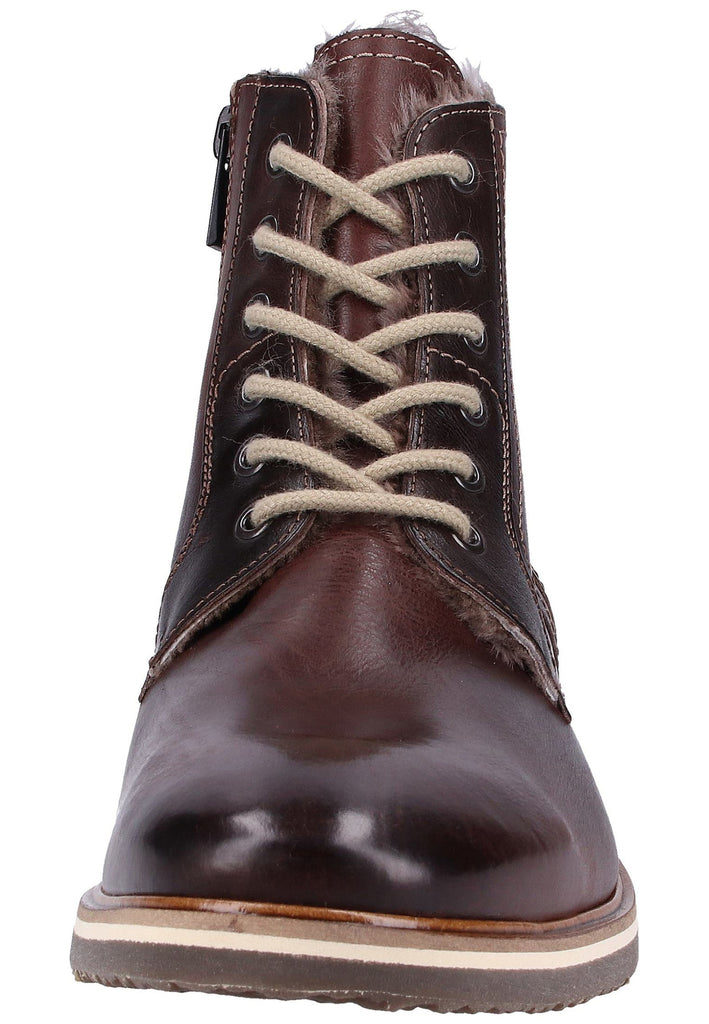 Lloyd Stiefelette Glattleder Mittelbraun Warmfutter - surf4shoes