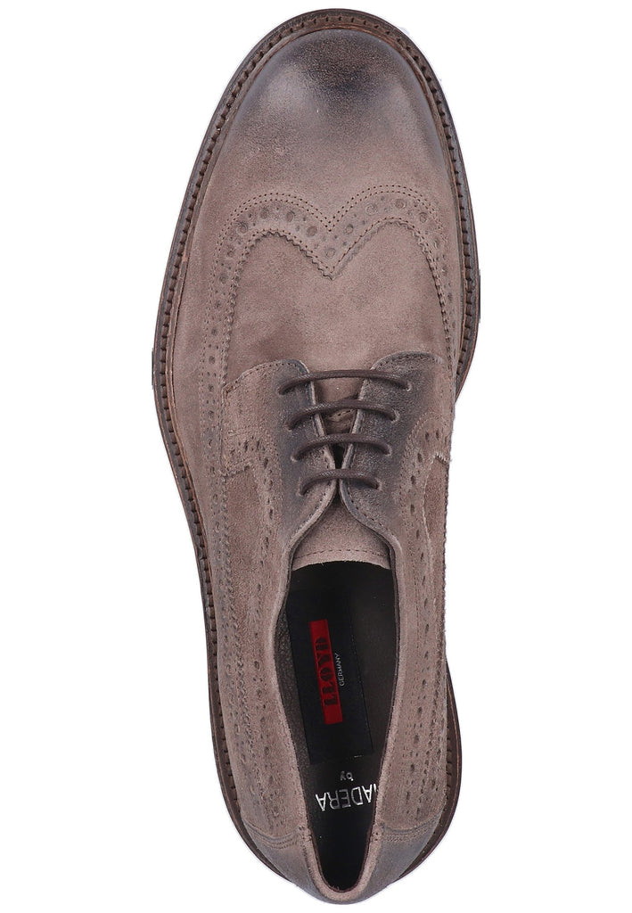 Lloyd Halbschuhe Veloursleder Taupe - surf4shoes