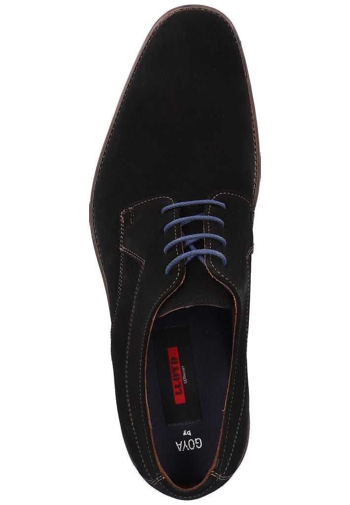 Lloyd Halbschuhe Veloursleder Schwarz - surf4shoes