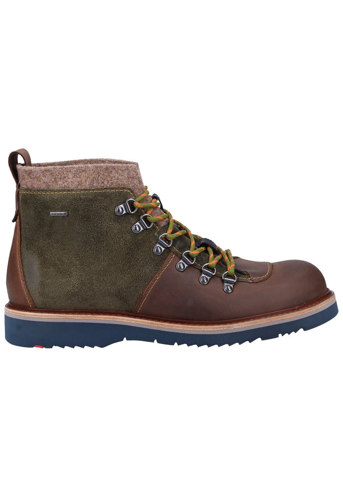 Lloyd Stiefelette Veloursleder Braun/Oliv - surf4shoes