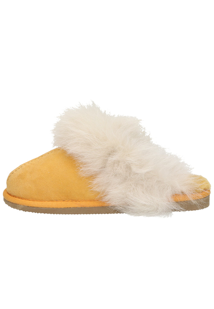 Shepherd Hausschuhe Leder Mustard Warmfutter - surf4shoes