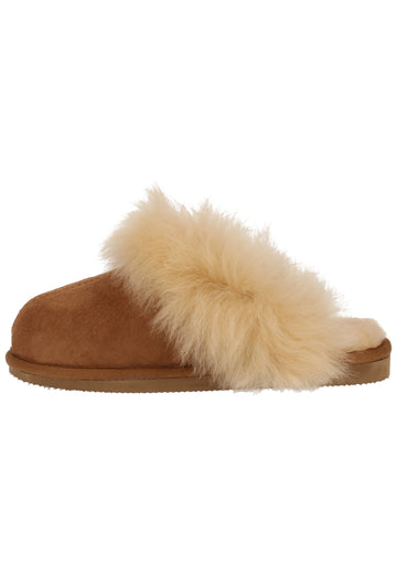 Shepherd Hausschuhe Leder Chestnut Warmfutter - surf4shoes