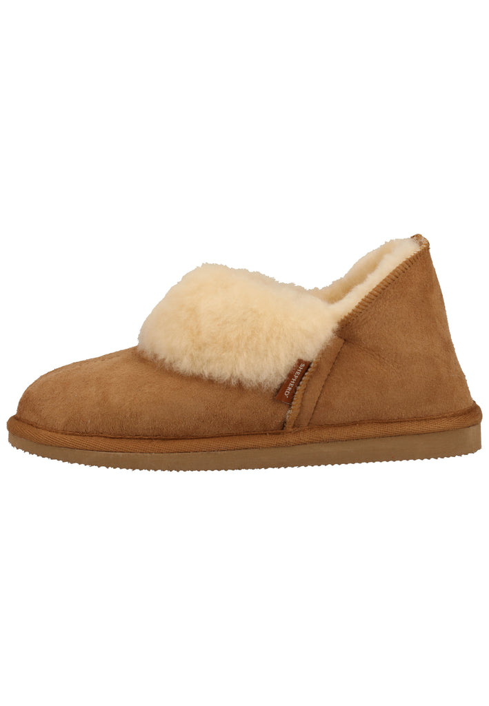 Shepherd Hausschuhe Leder Chestnut Warmfutter - surf4shoes