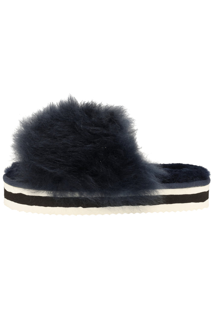 Shepherd Hausschuhe Schurwolle Marine - surf4shoes