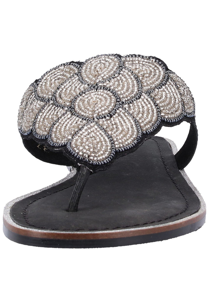 Bullboxer Zehensteg Leder/Textil Schwarz - surf4shoes