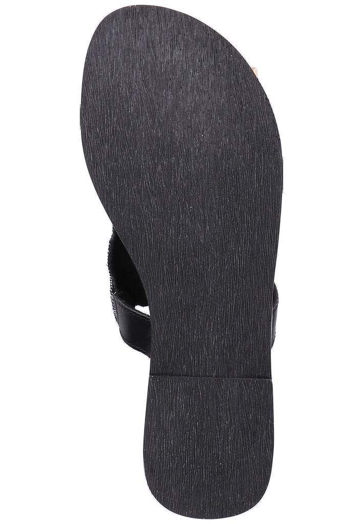 Bullboxer Zehensteg Leder/Textil Schwarz - surf4shoes