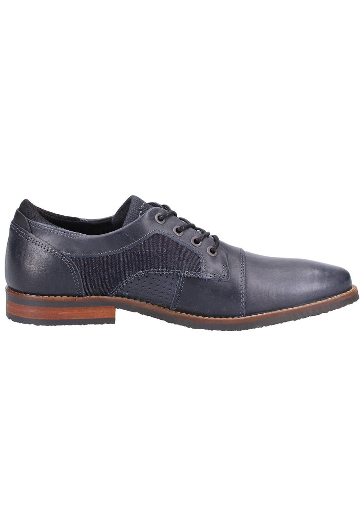 Bullboxer Businessschuhe Leder/Textil Dunkelblau - surf4shoes