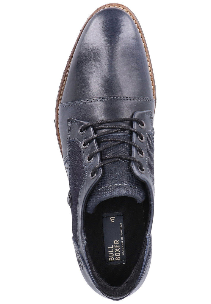 Bullboxer Businessschuhe Leder/Textil Dunkelblau - surf4shoes