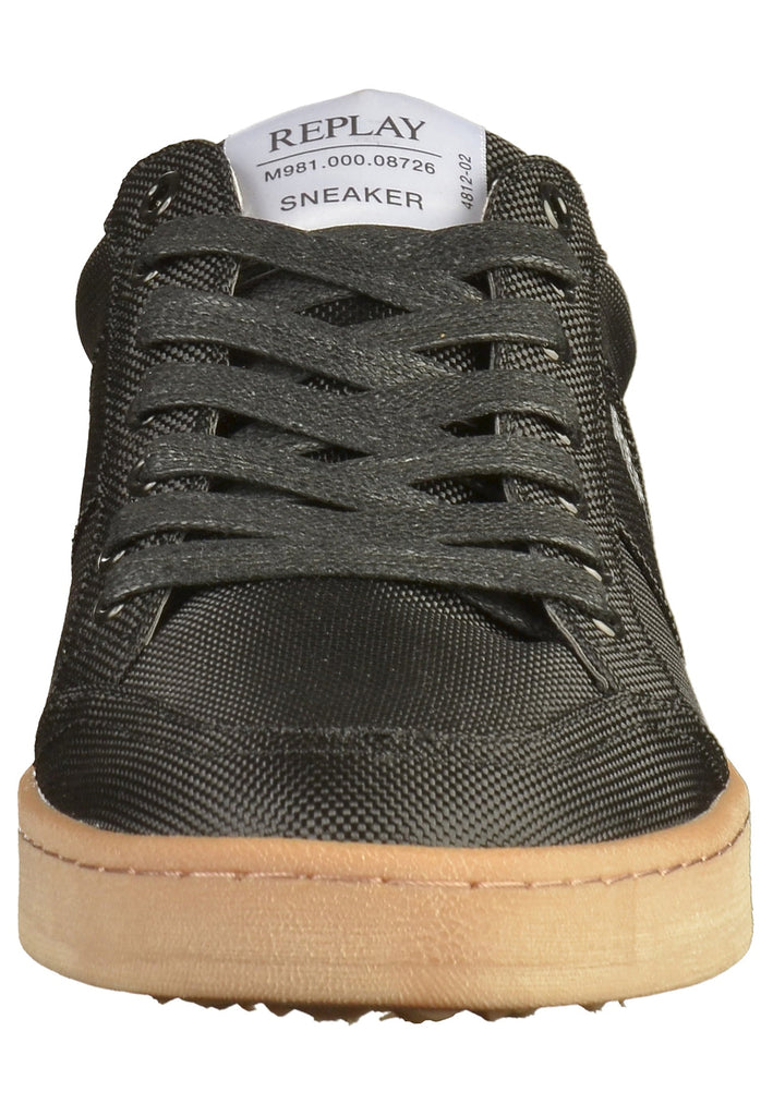 Replay Sneaker Lederimitat Schwarz - surf4shoes