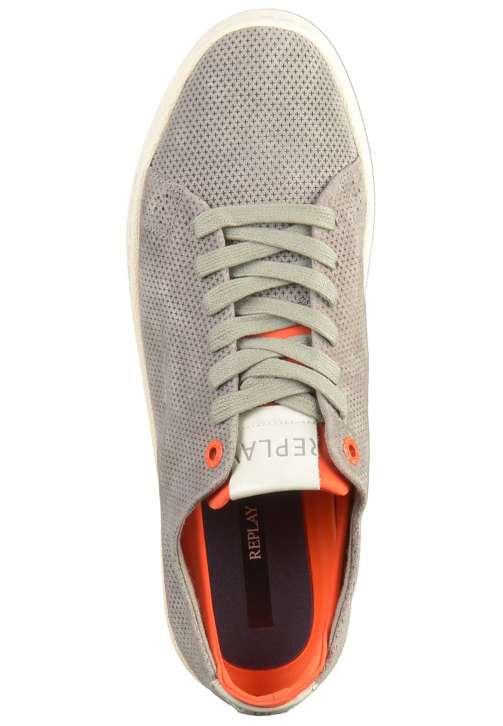 Replay Sneaker Nubukleder Grau - surf4shoes