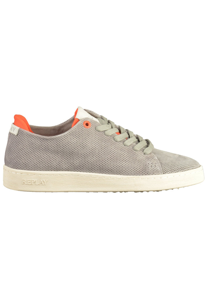 Replay Sneaker Nubukleder Grau - surf4shoes