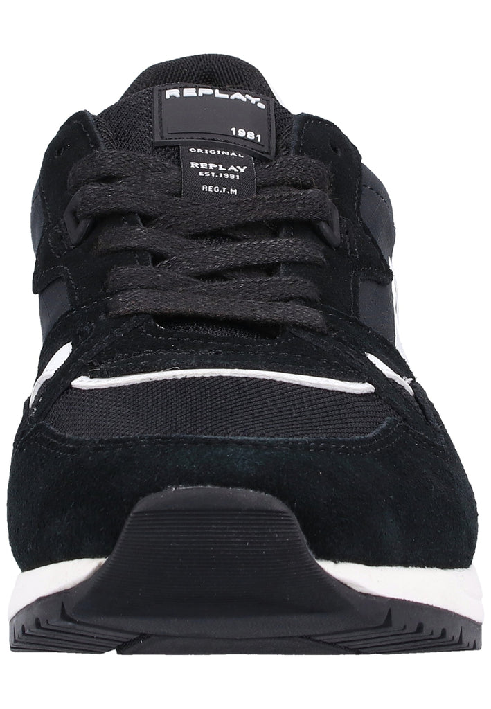 Replay Sneaker Veloursleder/Textil Schwarz/Weiß - surf4shoes