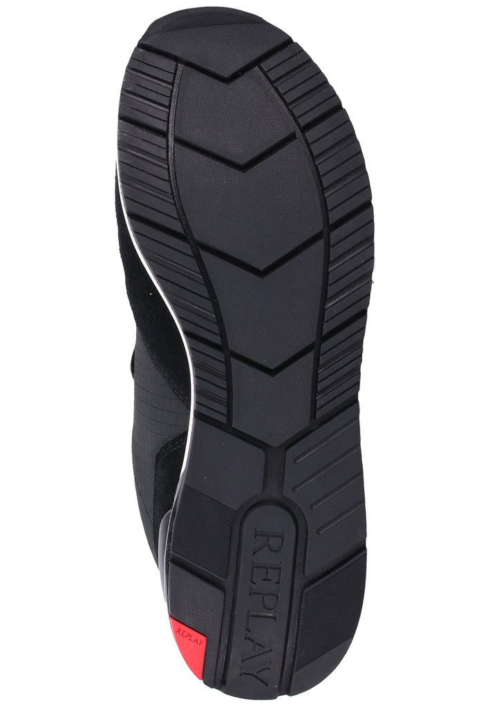 Replay Sneaker Veloursleder/Textil Schwarz/Weiß - surf4shoes