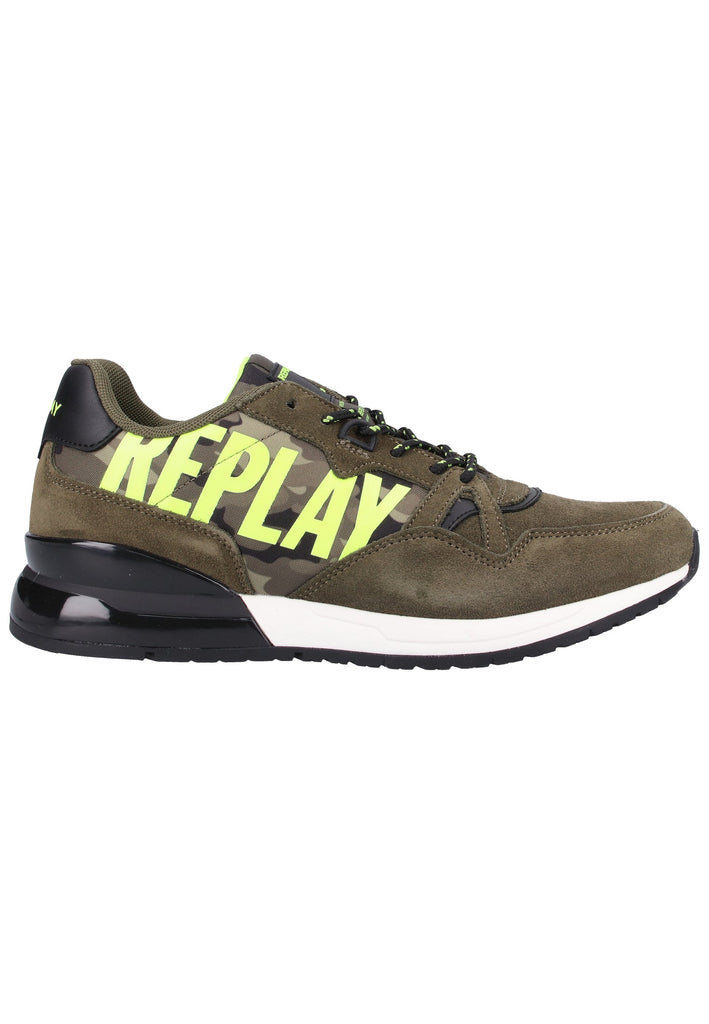 Replay Sneaker Veloursleder/Textil Grün - surf4shoes