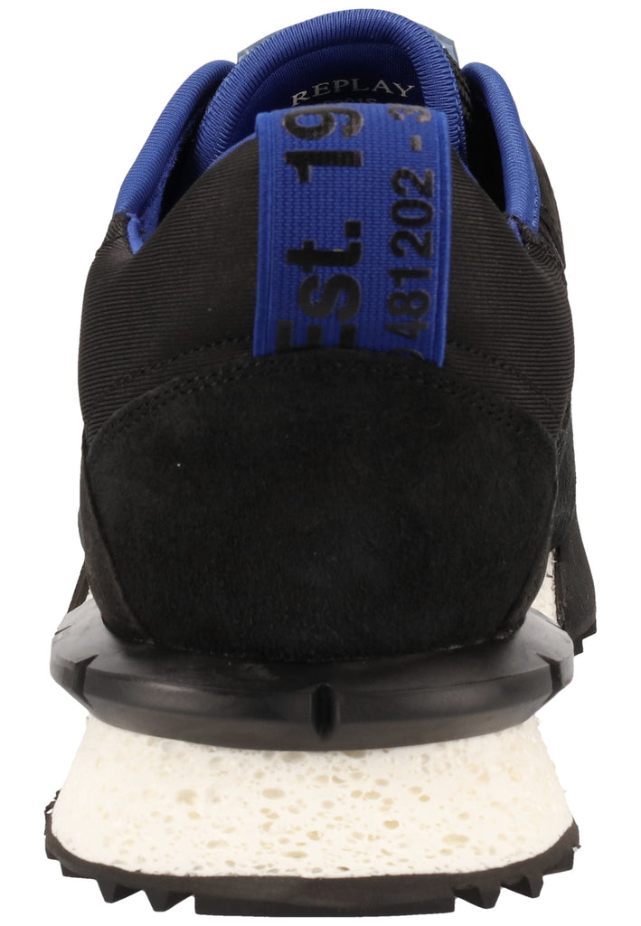 Replay Sneaker Veloursleder/Textil Schwarz - surf4shoes