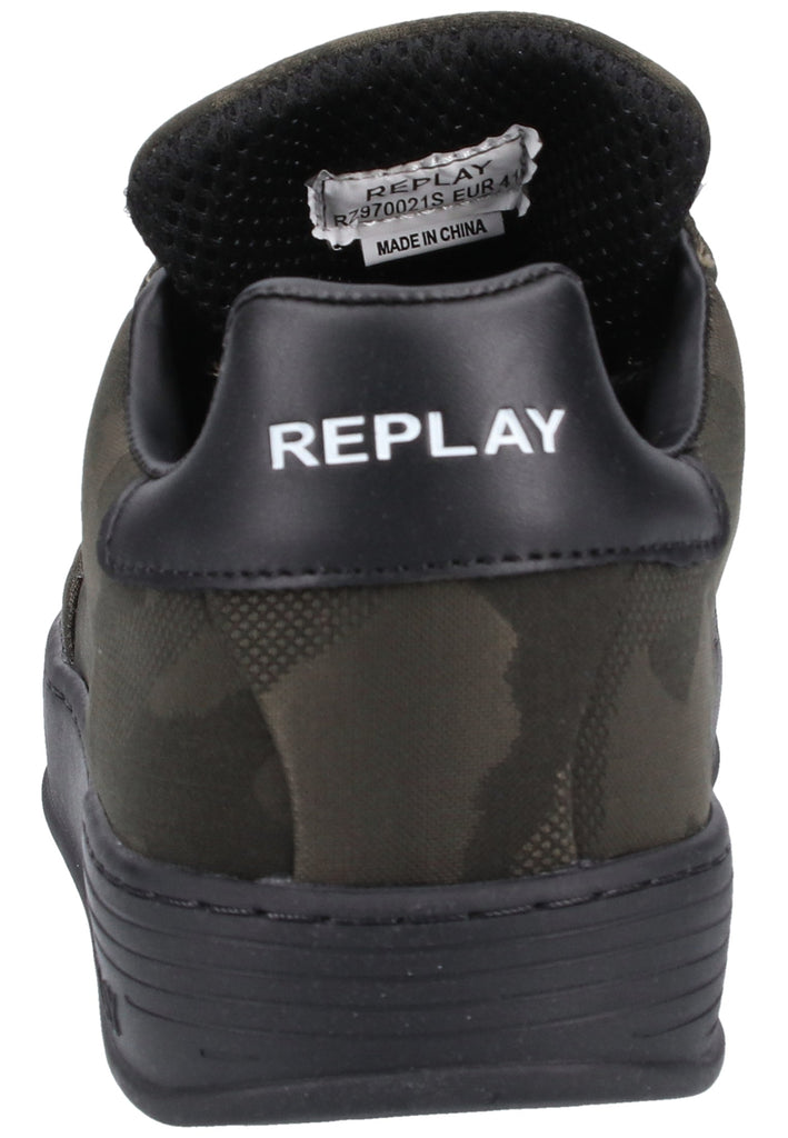 Replay Sneaker Lederimitat/Textil Grün - surf4shoes