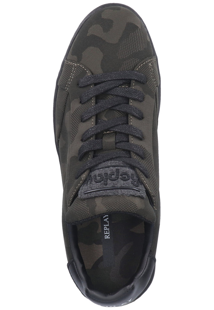 Replay Sneaker Lederimitat/Textil Grün - surf4shoes
