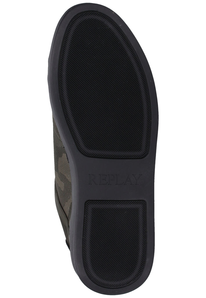 Replay Sneaker Lederimitat/Textil Grün - surf4shoes