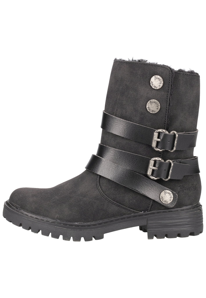 Blowfish Stiefelette Lederimitat Schwarz Warmfutter - surf4shoes