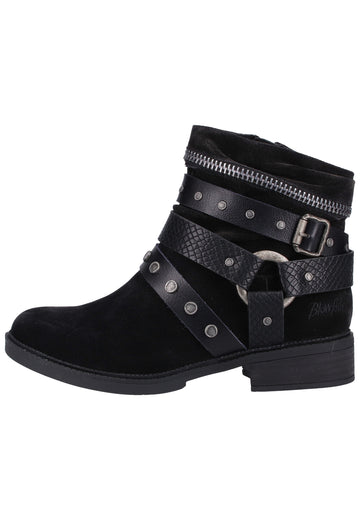 Blowfish Stiefelette Lederimitat Schwarz - surf4shoes
