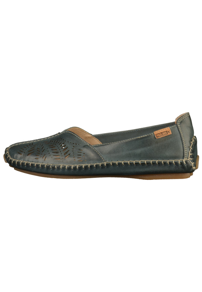 Pikolinos Slipper Leder Blau - surf4shoes
