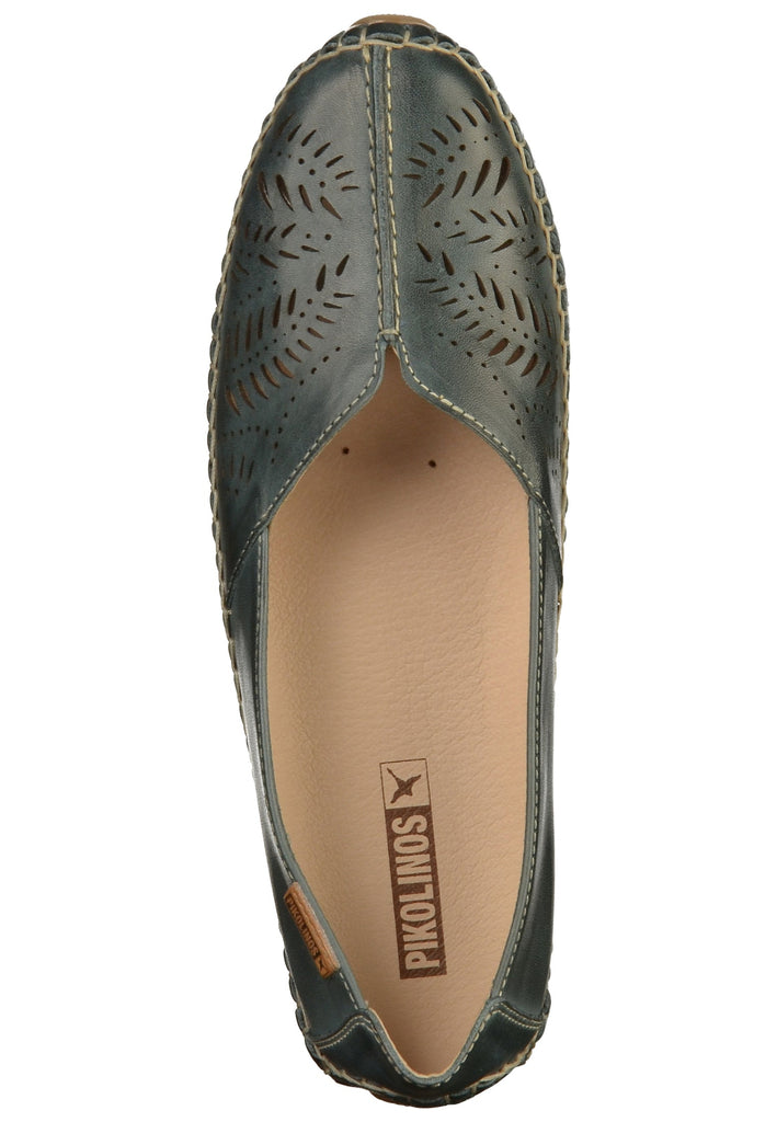 Pikolinos Slipper Leder Blau - surf4shoes