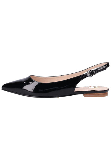 Buffalo Ballerinas Lederimitat Schwarz - surf4shoes