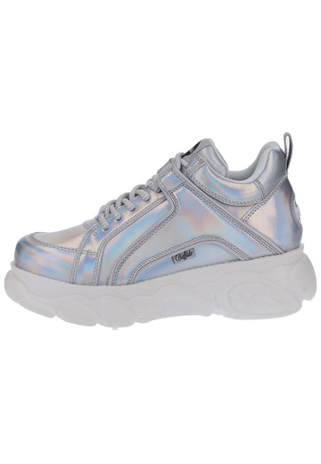 Buffalo Sneaker Lederimitat Silber - surf4shoes