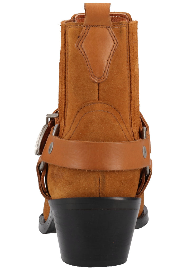Buffalo Stiefelette Veloursleder Cognac - surf4shoes