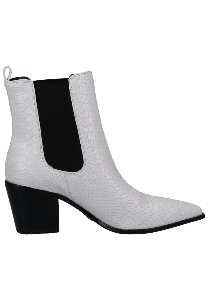 Buffalo Stiefelette Lederimitat Weiß - surf4shoes