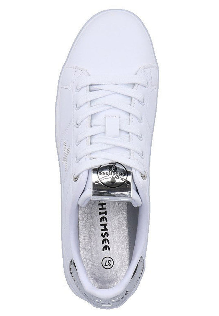 Chiemsee Sneaker Lederimitat Weiß/Silber - surf4shoes