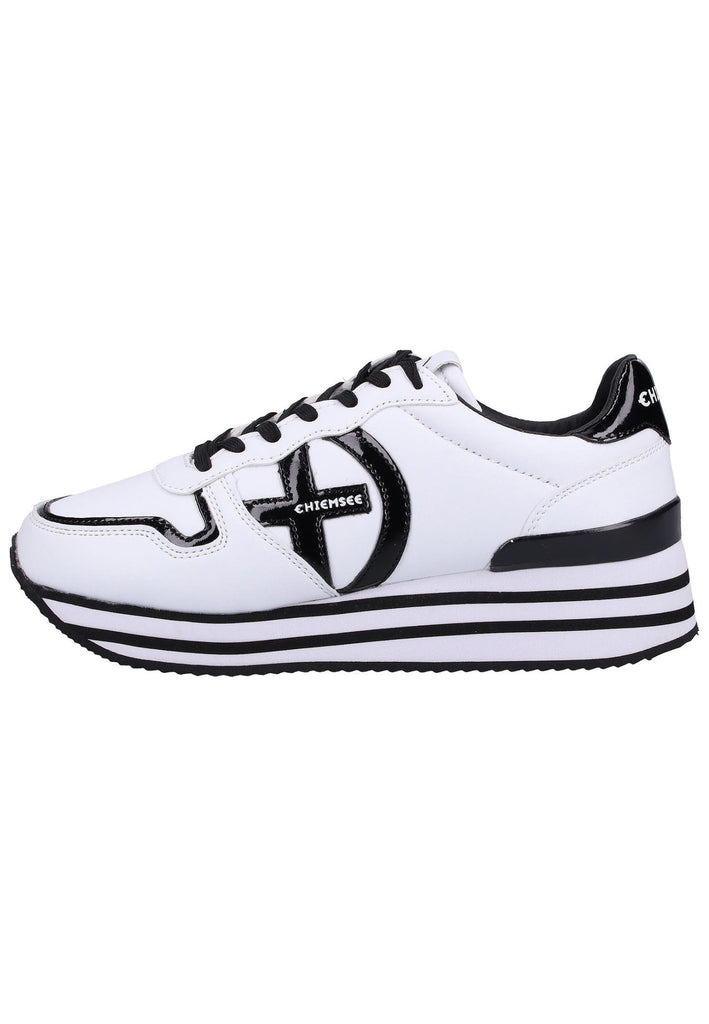 Chiemsee Sneaker Lederimitat Weiß/Schwarz - surf4shoes