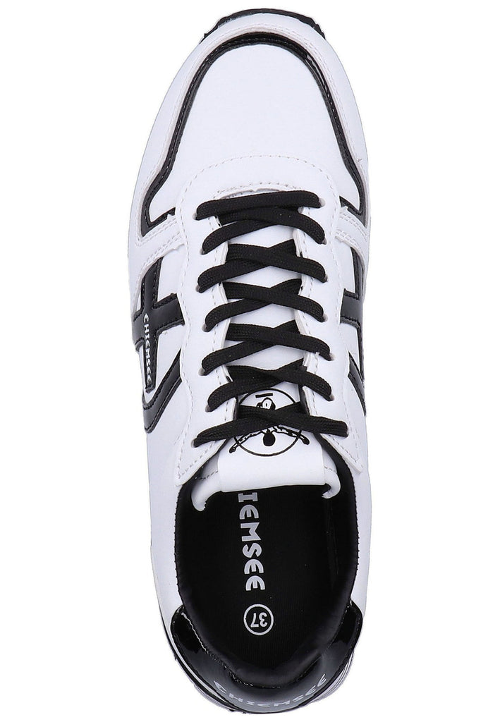 Chiemsee Sneaker Lederimitat Weiß/Schwarz - surf4shoes