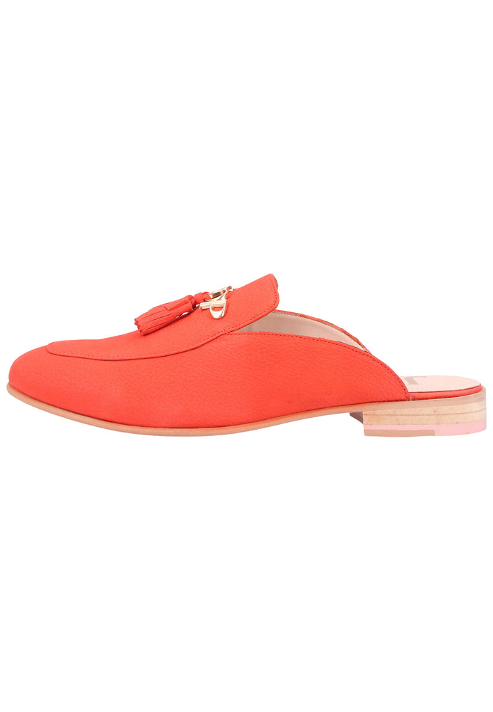 JOOP! Pantoletten Nubukleder Orange - surf4shoes