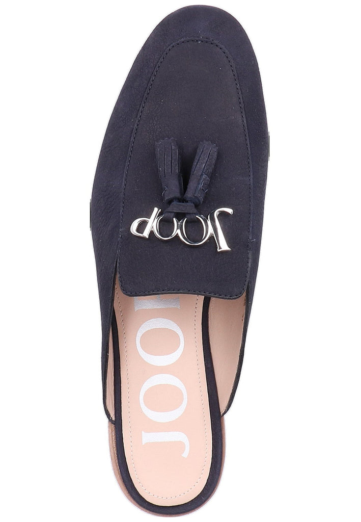 JOOP! Pantoletten Nubukleder Dunkelblau - surf4shoes