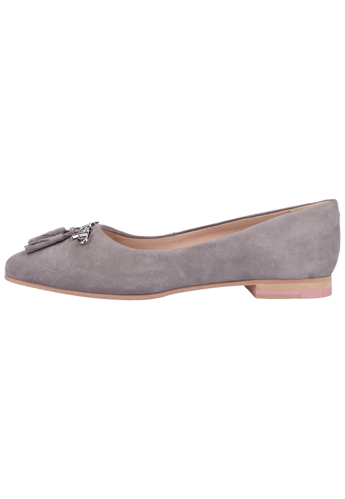 JOOP! Ballerinas Veloursleder Hellgrau - surf4shoes