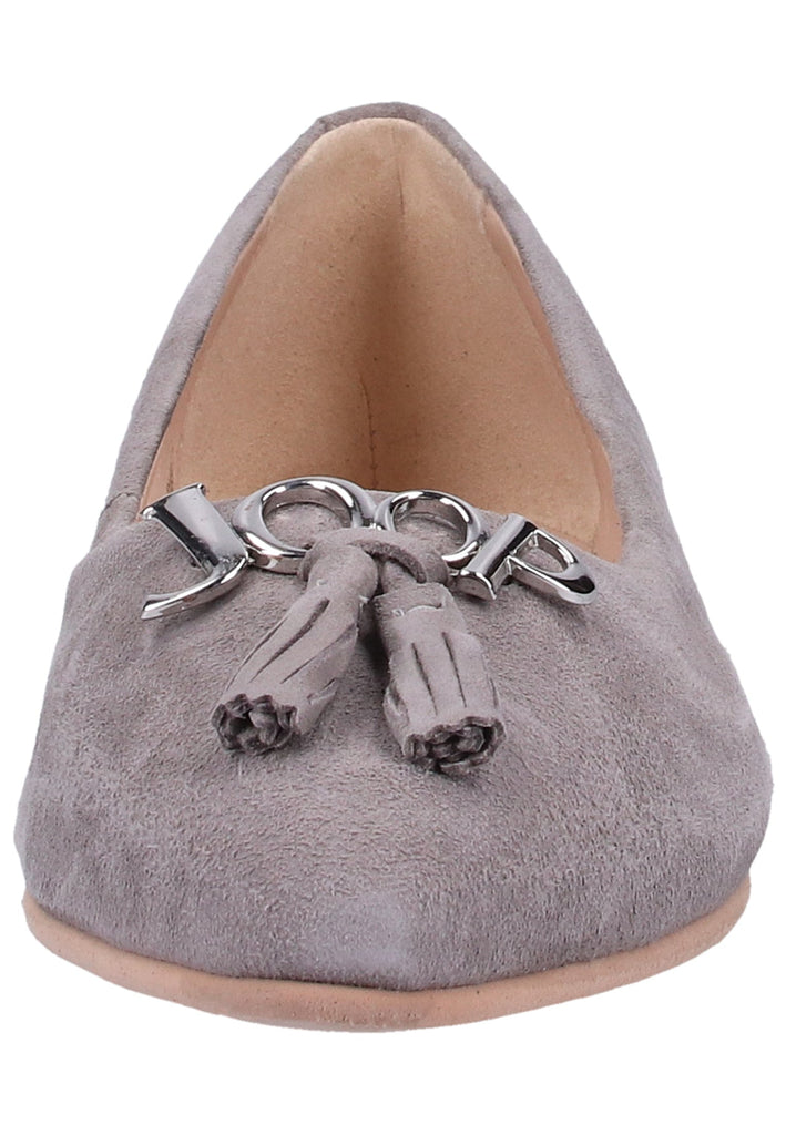 JOOP! Ballerinas Veloursleder Hellgrau - surf4shoes